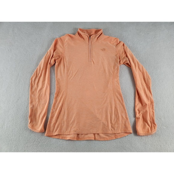 The North Face Tops - Women's North Face Long Sleeve Peach 1/4 Zip Pullover Size Medium